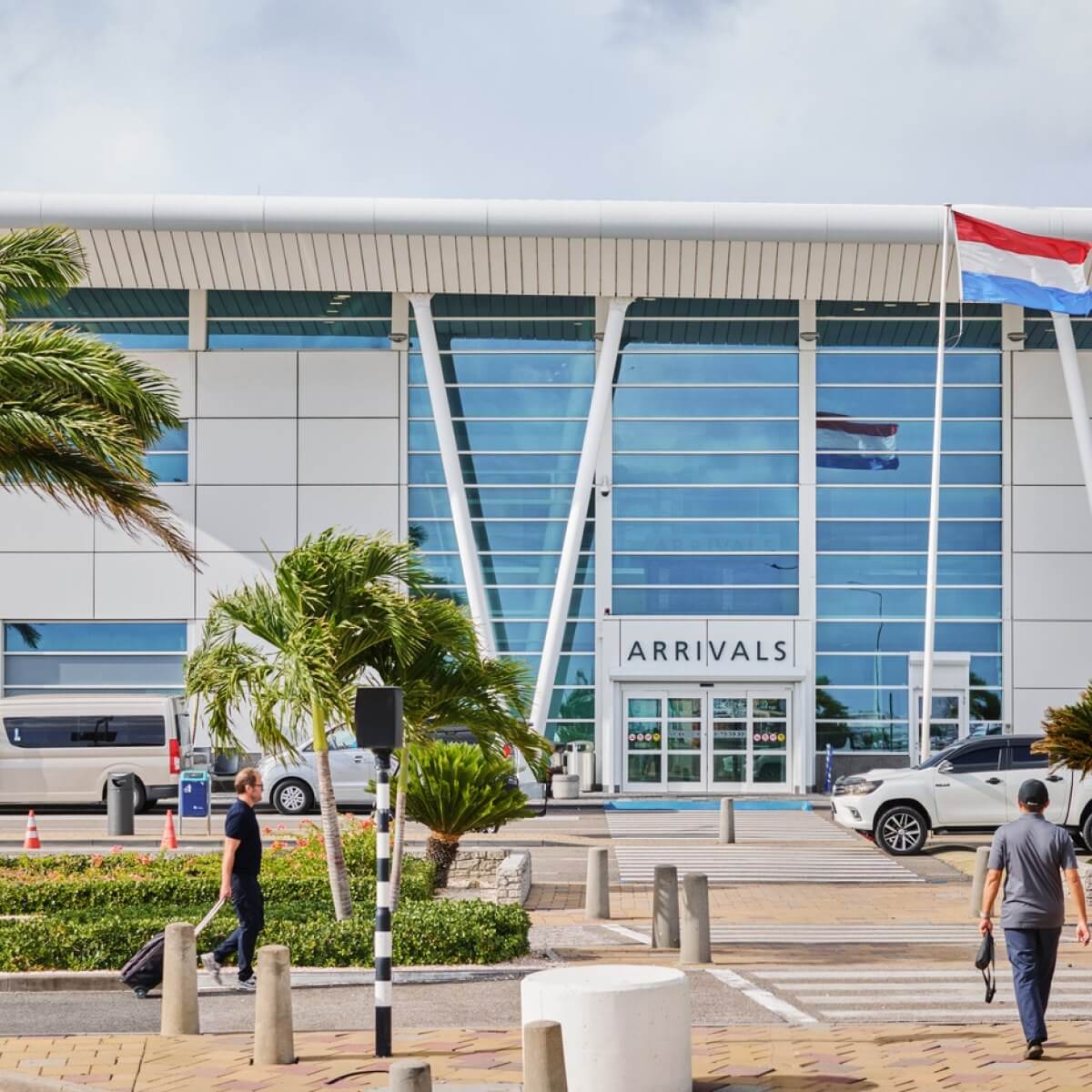 Arrivals terminal at Princess Juliana International Airport in Sint Maarten