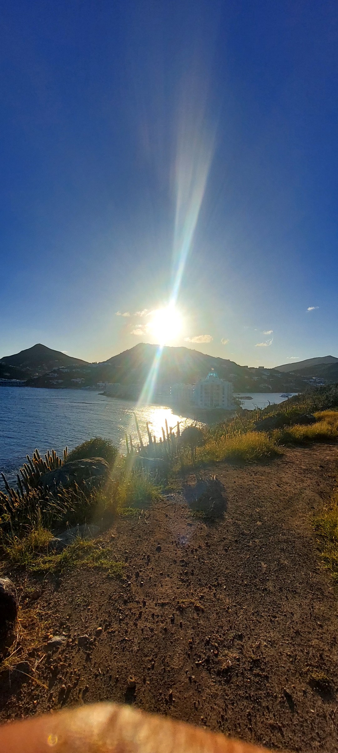 Postcard view of a Caribbean bay in Sint Maarten